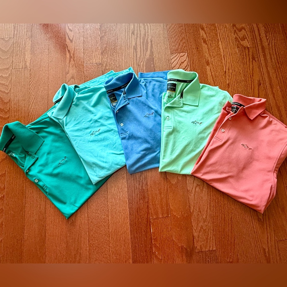 Lot of 5 - Greg Norman Golf Polos